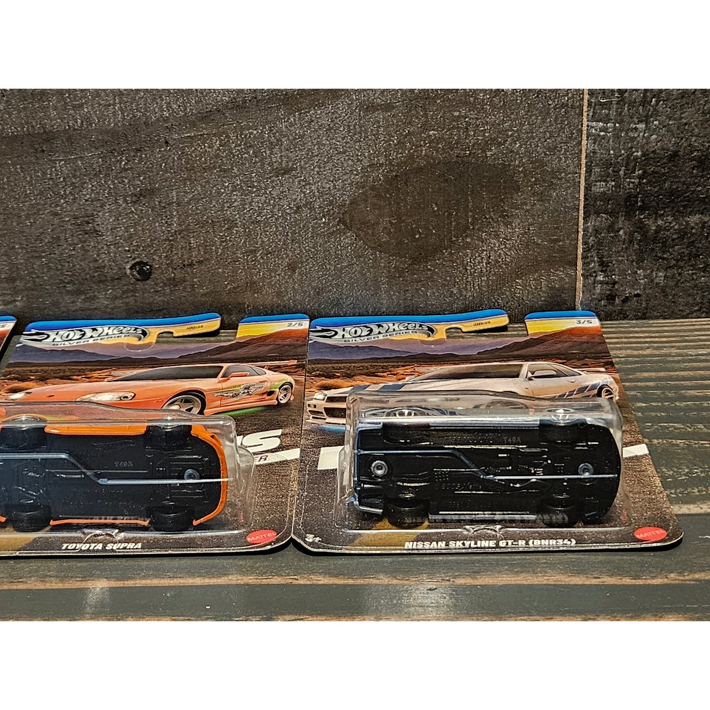 Hot Wheels 2025 Fast & Furious Brian O'Connor – Silver Series - 5 Car Set