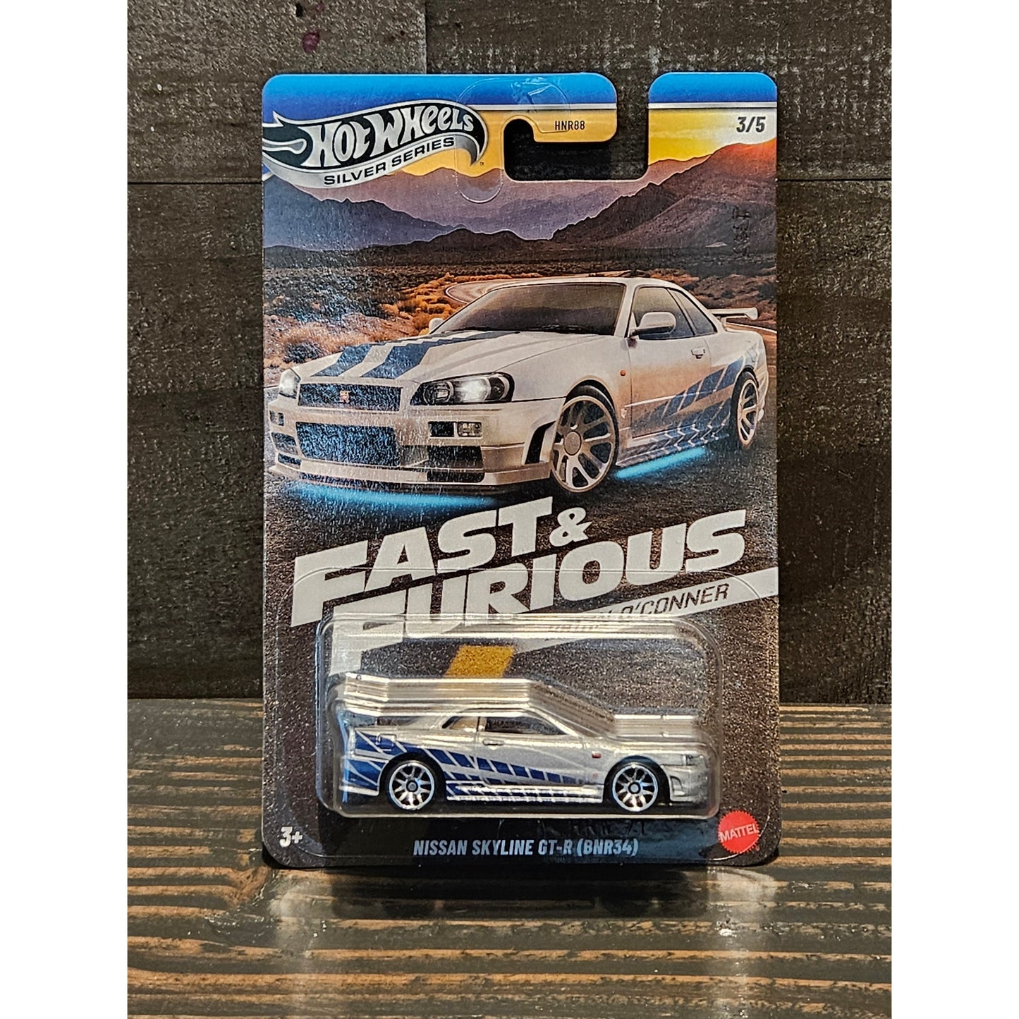 Hot Wheels 2025 Fast & Furious Brian O'Connor – Silver Series - 5 Car Set