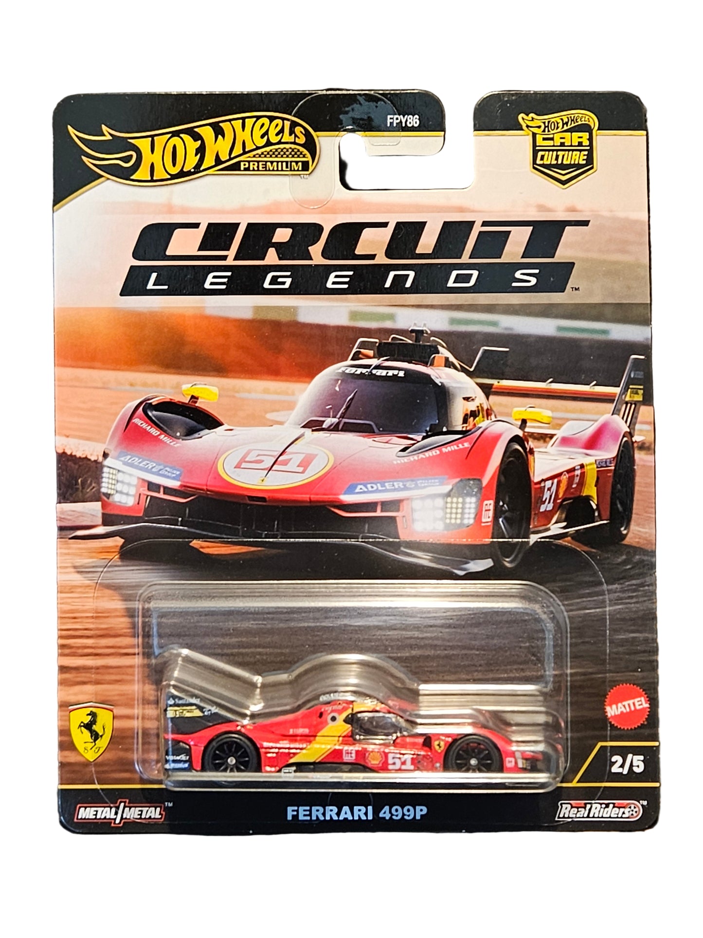 Hot Wheels 2025 Premium Ferrari 499P - Circuit Legends