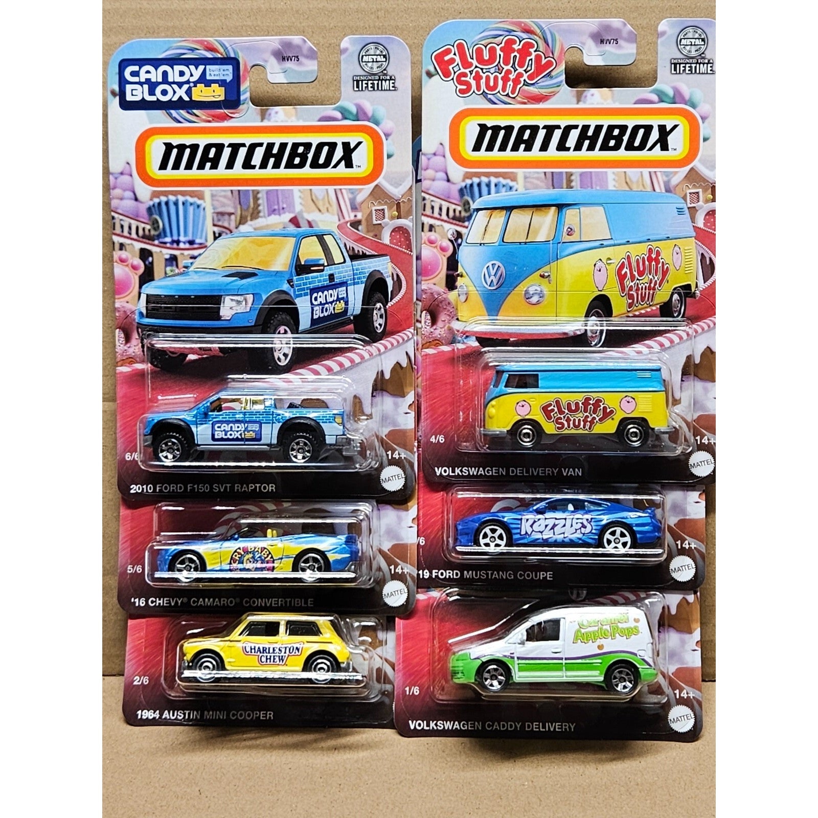 Matchbox Candy Sweet Rides Set of 6 Cars